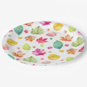Assiettes En Carton Feuilles automnales (Angle)