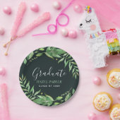 Assiettes En Carton Feuilles Boho Diplôme personnalisé (Fête)