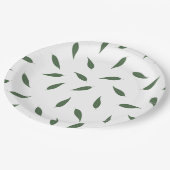 Assiettes En Carton Feuilles citron (Angle)