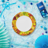 Assiettes En Carton Feuilles d'automne (Fête)