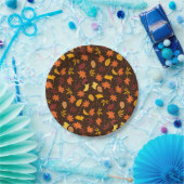 Assiettes En Carton Feuilles d'automne (Fête)