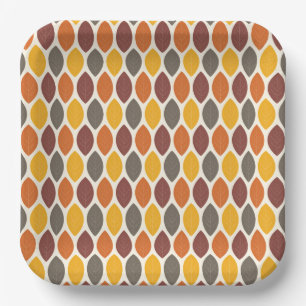 Assiettes En Carton Feuilles d'automne