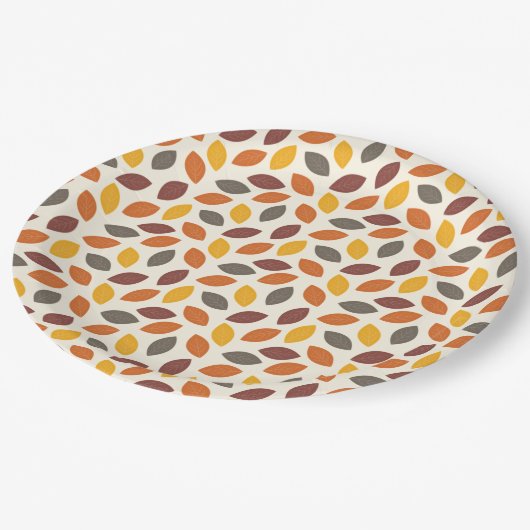 Assiettes En Carton Feuilles d'automne (Angle)
