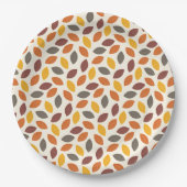Assiettes En Carton Feuilles d'automne (Devant)