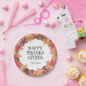 Assiettes En Carton Feuilles d'automne Bon thanksgiving Plaque de papi (Fête)