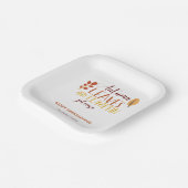 Assiettes En Carton Feuilles d'automne Citrouille S'il vous plaît Bon  (Angulaire)