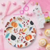 Assiettes En Carton Feuilles d'automne Plaques de papier (Fête)