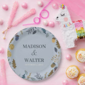 Assiettes En Carton Feuilles d'automne rustique mariage de automne num (Fête)