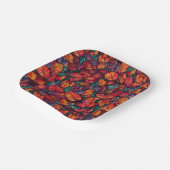 Assiettes En Carton Feuilles d'automne vibrantes (Angulaire)