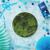 Assiettes En Carton Feuilles de la jungle (Fête)