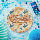 Assiettes En Carton Feuilles de l'érable Thanksgiving Brunch Dîner (Fête)