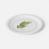 Assiettes En Carton FEUILLES FREY BAY 7" Plaques de papier rond (Angle)