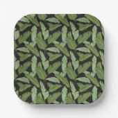 Assiettes En Carton Feuilles Palm | Monogramme 2 (Recto)