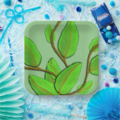 Assiettes En Carton Feuilles par Kenneth Yoncich (Fête)