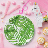 Assiettes En Carton Feuilles tropicaux (Fête)