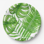 Assiettes En Carton Feuilles tropicaux (Devant)