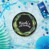 Assiettes En Carton Feuilles tropicaux Élégant Chic Mariage d'été Luau (Fête)