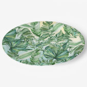 Assiettes En Carton Feuilles tropicaux Ombre (Angle)
