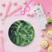 Assiettes En Carton Feuilles verts (Fête)