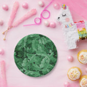 Assiettes En Carton Feuilles verts (par William Morris) (Fête)