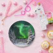 Assiettes En Carton Feux nordiques en hiver (Fête)