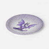 Assiettes En Carton Février Birthstone Dragon - Amethyst (Angle)