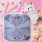Assiettes En Carton Fidèle comme cygne (Fête)