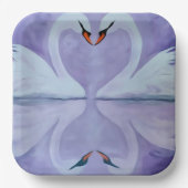 Assiettes En Carton Fidèle comme cygne (Recto)