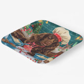 Assiettes En Carton Field Spaniel Gîtes : Festive Noël (Angulaire)