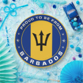 Assiettes En Carton Fier D'Être De La Barbade (Fête)