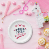 Assiettes En Carton Fier d'être une infirmière (Fête)