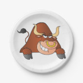 Assiettes En Carton Fierce Bull (Devant)
