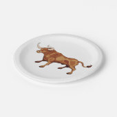 Assiettes En Carton Fierce Bull (Angle)