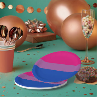 Assiettes En Carton Fierté bisexuelle !