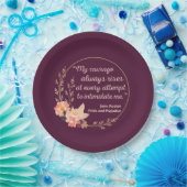 Assiettes En Carton Fierté et préjugés Citation I - Style mignon (Fête)