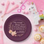 Assiettes En Carton Fierté et préjugés Citation I - Style mignon (Fête)