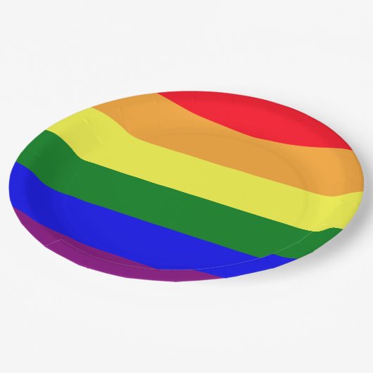 Assiettes En Carton Fierté LGBT (Angle)