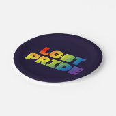 ASSIETTES EN CARTON FIERTÉ LGBT (Angle)