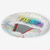 Assiettes En Carton Fiesta Accordion Danser Anniversaire (Angle)