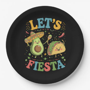 Assiettes En Carton Fiesta Avocado Et Tacos Cinco De Mayo