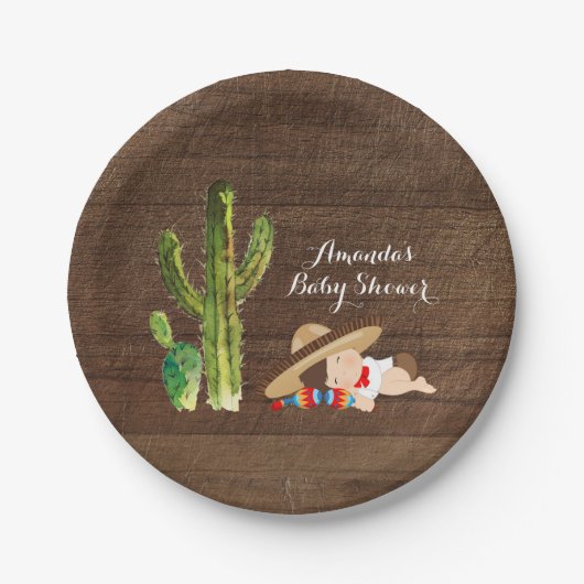 Assiettes En Carton Fiesta Boy Muchachito Papier Plaque (Devant)