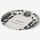 Assiettes En Carton Fiesta Cactus Love In Bloom Mexicains Fête des mar (Angle)