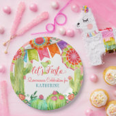 Assiettes En Carton Fiesta Cactus Quinceanera rose 15ème anniversaire (Fête)