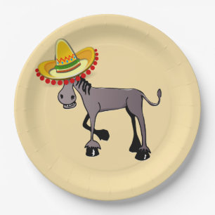 Assiettes En Carton Fiesta Donkey