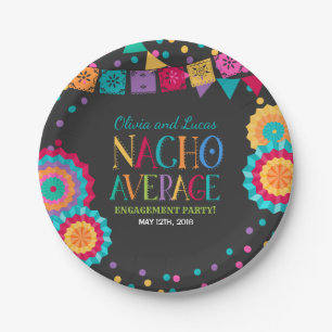 Assiettes En Carton Fiesta Engagement Party Plaque Nacho Moyenne