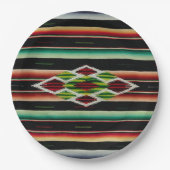 Assiettes En Carton Fiesta espagnole traditionnelle couvrante (Devant)