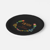 Assiettes En Carton Fiesta florale (Angle)