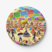 Assiettes En Carton Fiesta mexicaine (Devant)