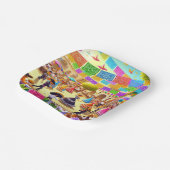 Assiettes En Carton Fiesta mexicaine (Angulaire)