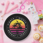 Assiettes En Carton Fiesta Siesta Tequila Répète Bachelorette Party (Fête)